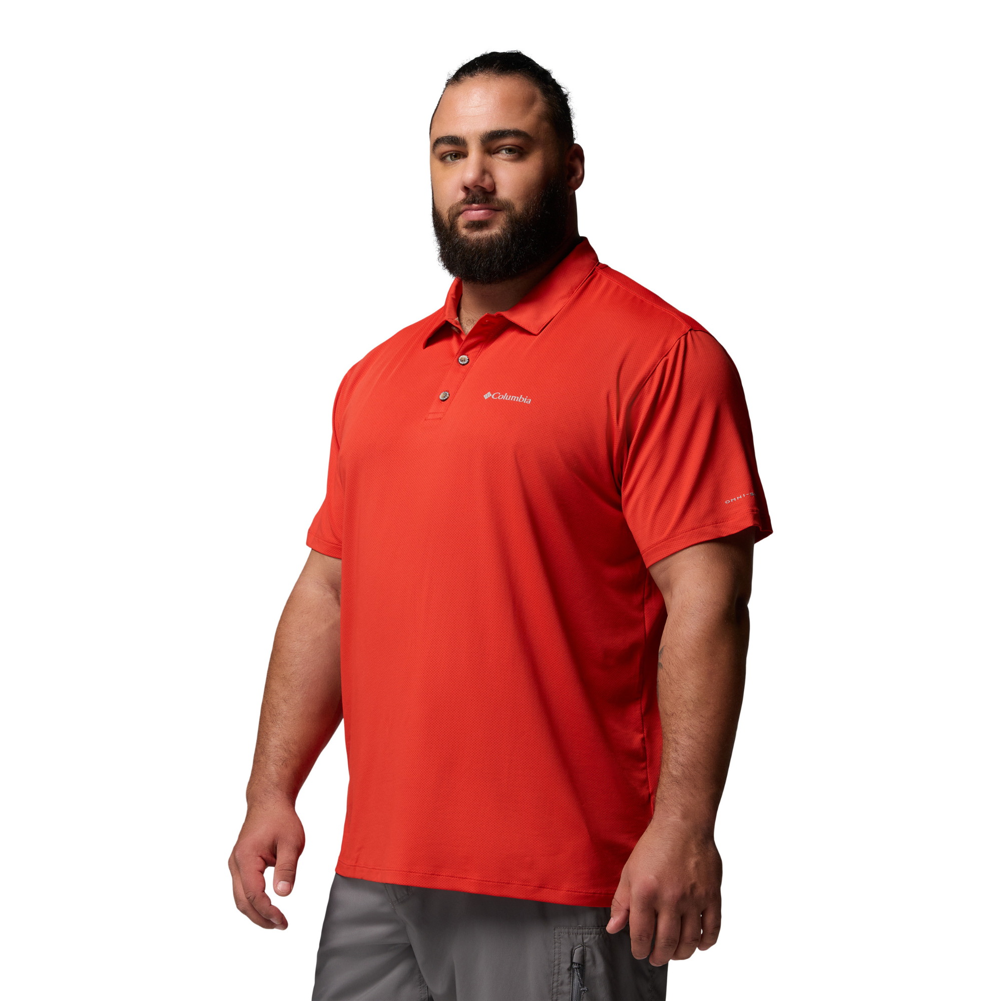 Columbia Men's Tech Trail Utility Technical Polo Shirt (Super Sonic)