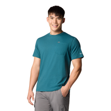 Load image into Gallery viewer, Columbia Men&#39;s Thistletown Hills Pocket Short Sleeve Tee (River Blue Heather)
