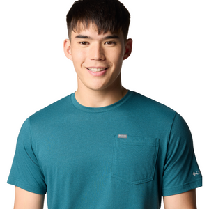 Columbia Men's Thistletown Hills Pocket Short Sleeve Tee (River Blue Heather)