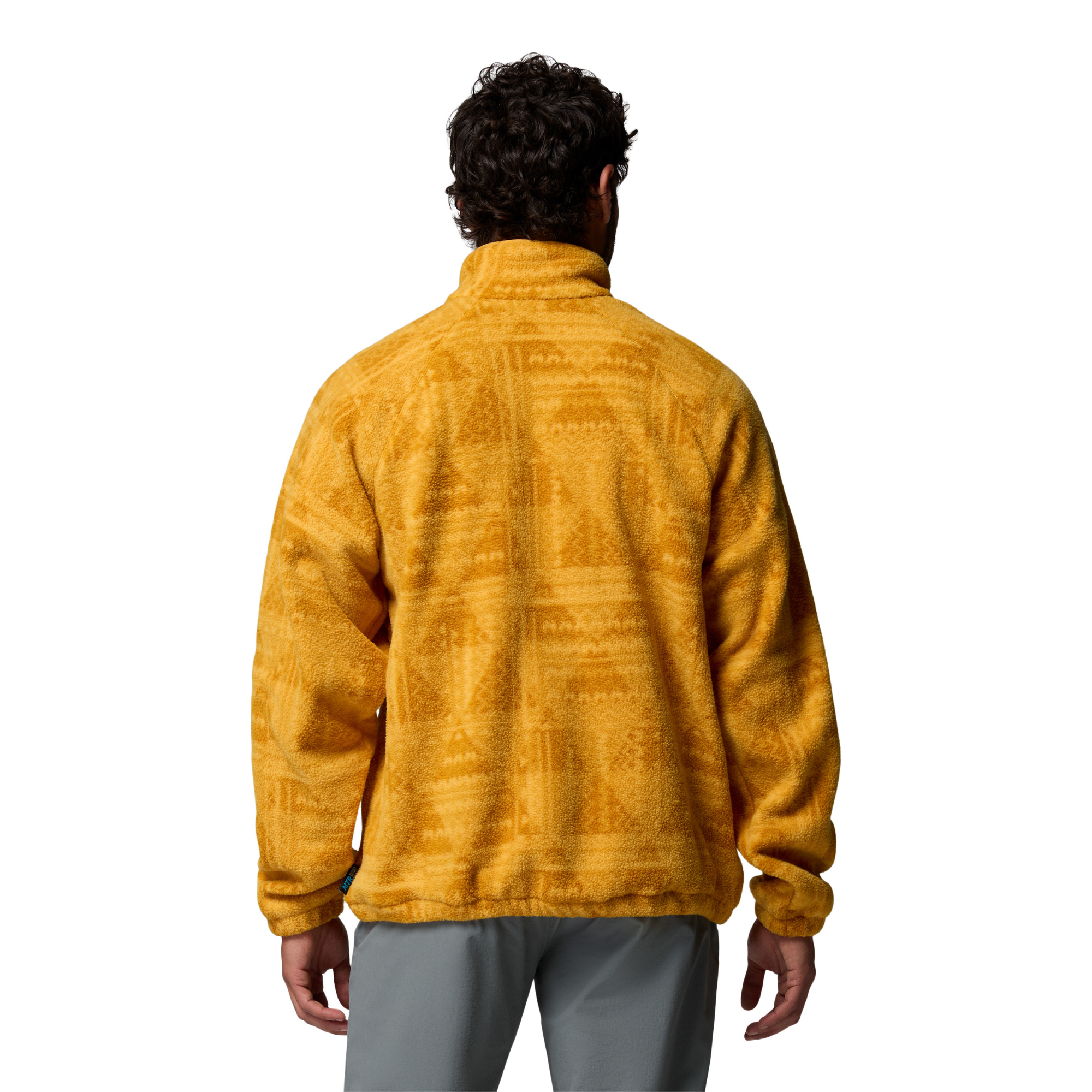 Columbia Men's Timber Crest MTR Printed Half Zip Fleece Top Squash Geomix Tonal 735 2173561
