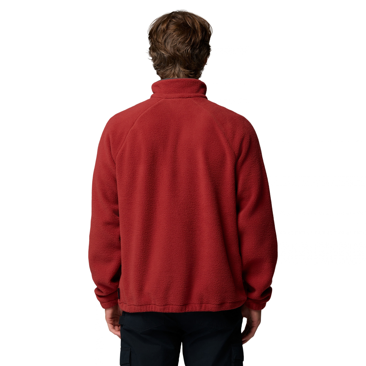 Columbia Men's Timber Crest MTR Sherpa Half Zip Fleece Top (Red Oxide)