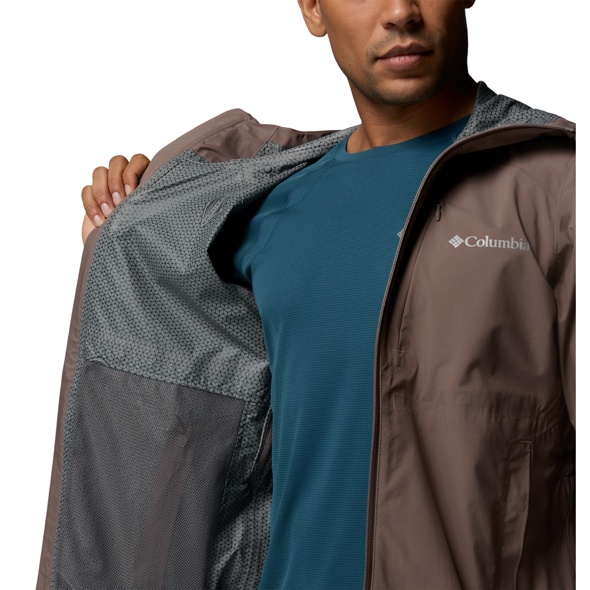 Columbia Men's Trailborne 2.5L Waterproof Jacket (Iron)