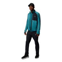 Load image into Gallery viewer, Columbia Men&#39;s Triple Canyon II Grid Full Zip Fleece (River Blue/Black)
