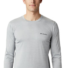 Load image into Gallery viewer, Columbia Men&#39;s Zero Rules Long Sleeve Crew Neck Technical Tee (Columbia Grey Heather)
