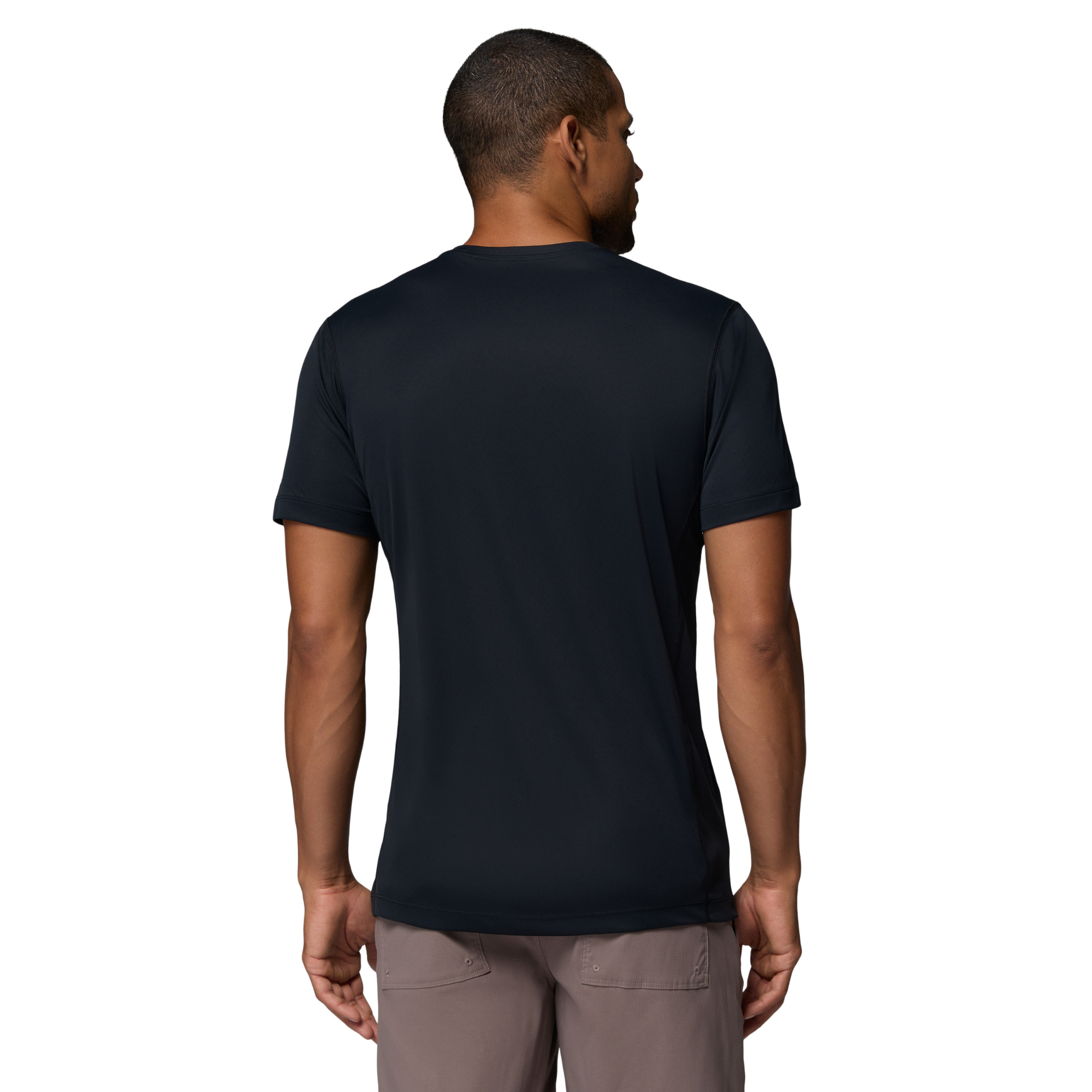 Columbia Men's Zero Rules Short Sleeve Crew Neck Light Technical Tee (Black)
