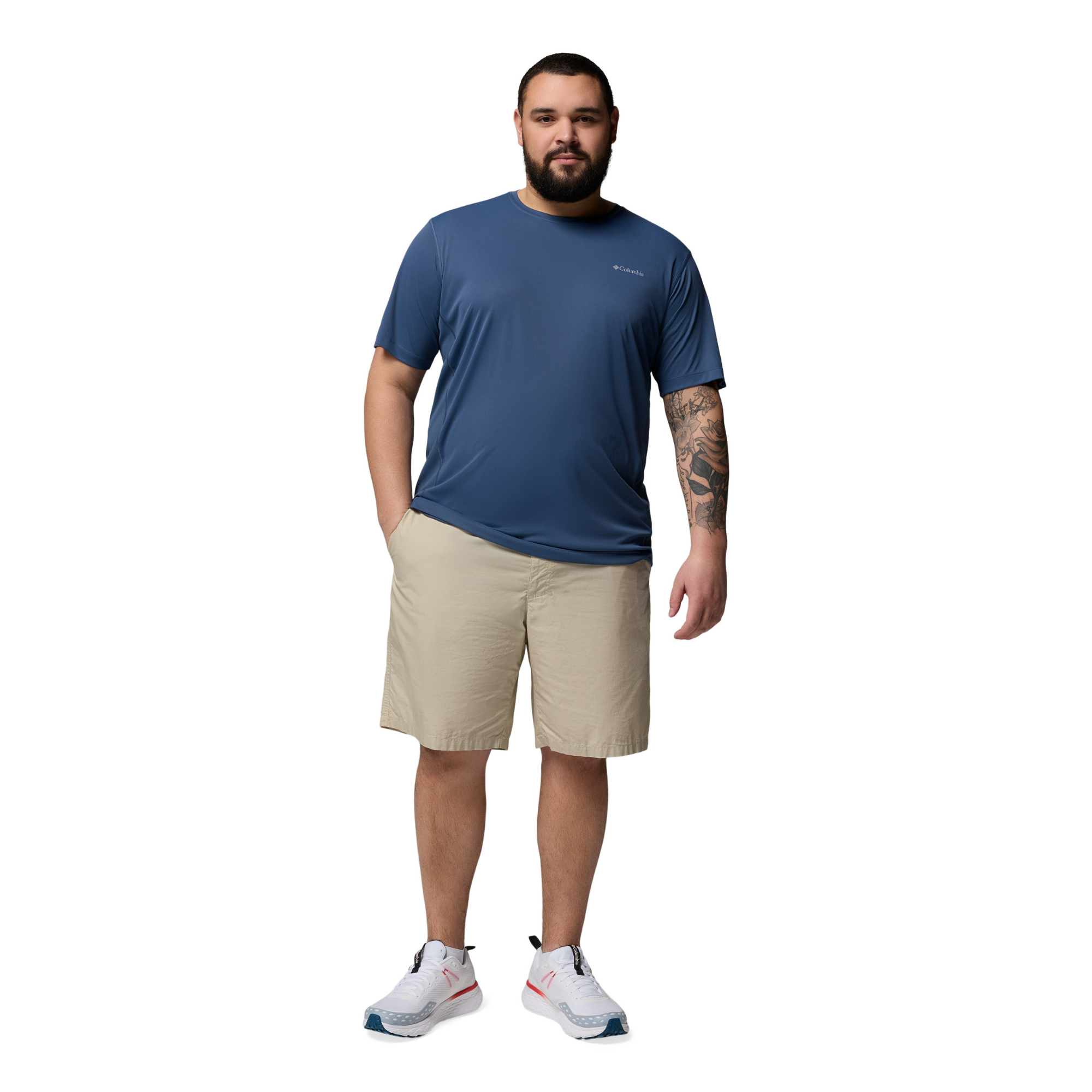 Columbia Men's Zero Rules Short Sleeve Crew Neck Light Technical Tee (Dark Mountain)