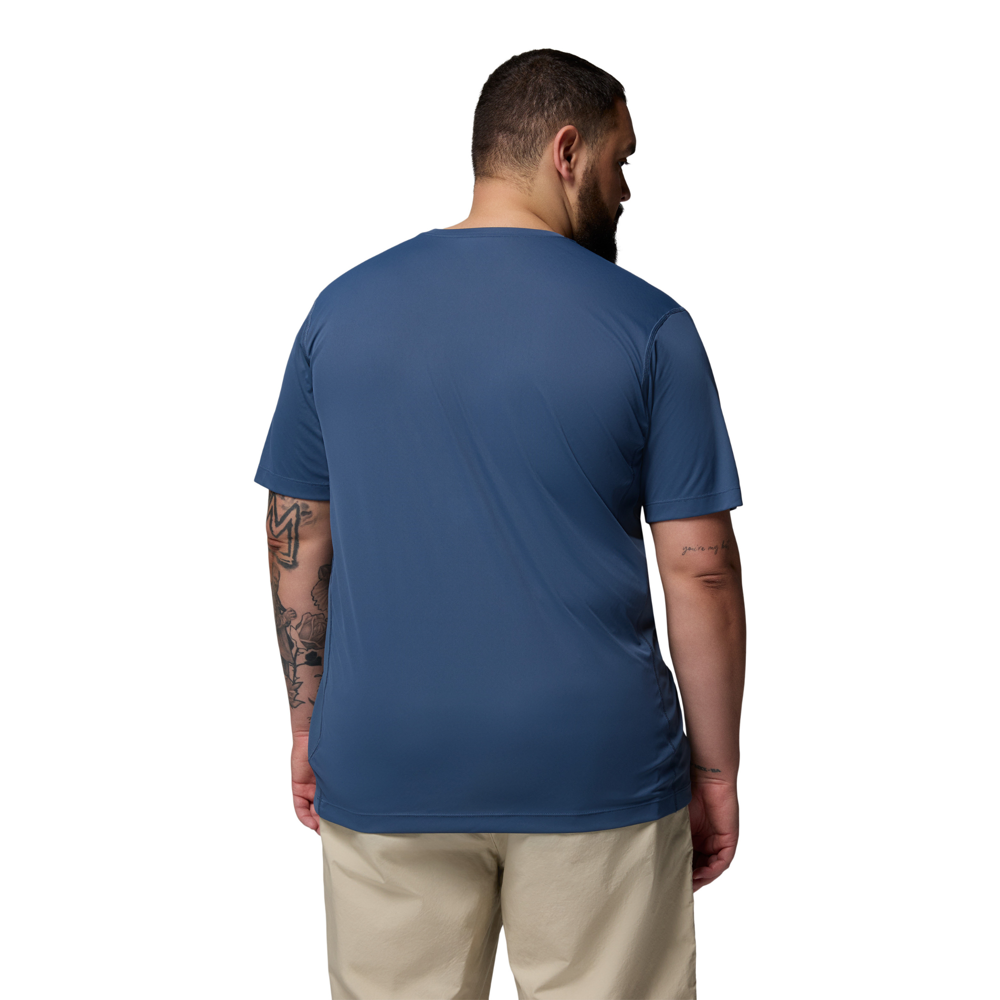 Columbia Men's Zero Rules Short Sleeve Crew Neck Light Technical Tee (Dark Mountain)
