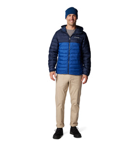 Columbia Mens Powder Lite II Hooded Insulated Jacket (Mountain Blue)