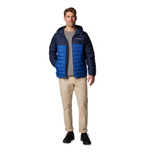 Columbia Mens Powder Lite II Hooded Insulated Jacket (Mountain Blue)