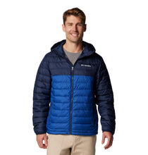 Load image into Gallery viewer, Columbia Mens Powder Lite II Hooded Insulated Jacket (Mountain Blue)
