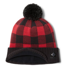 Load image into Gallery viewer, Columbia Unisex Palmer Peak Pom Beanie (Red Lily Checkered)
