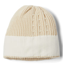 Load image into Gallery viewer, Columbia Unisex Agate Pass Cable Knit Beanie Hat (Chalk)
