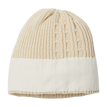 Load image into Gallery viewer, Columbia Unisex Agate Pass Cable Knit Beanie Hat (Chalk)
