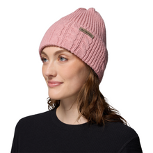 Load image into Gallery viewer, Columbia Unisex Agate Pass Cable Knit Beanie Hat (Eraser Pink)
