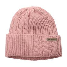 Load image into Gallery viewer, Columbia Unisex Agate Pass Cable Knit Beanie Hat (Eraser Pink)
