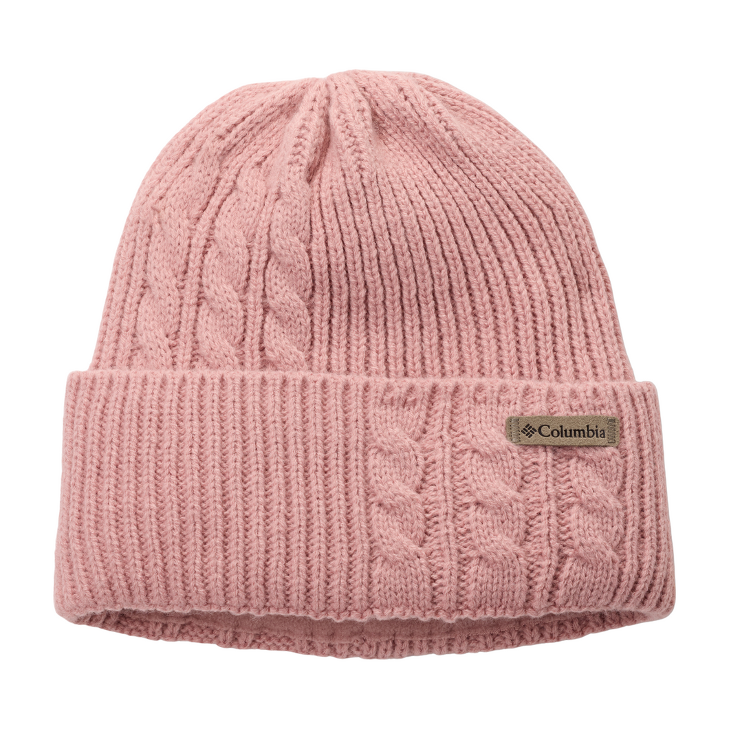 Columbia Unisex Agate Pass Cable Knit Beanie Hat (Eraser Pink)
