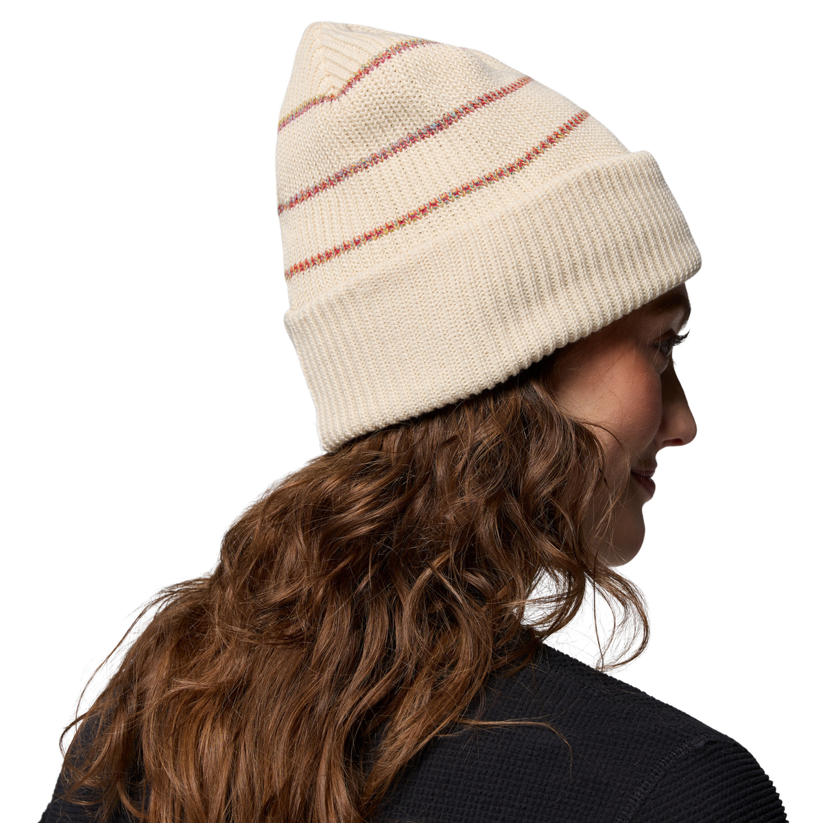Columbia Unisex Lost Lager II Recycled Beanie Hat Chalk Rainbow Stripes Columbia Label 193 1975921