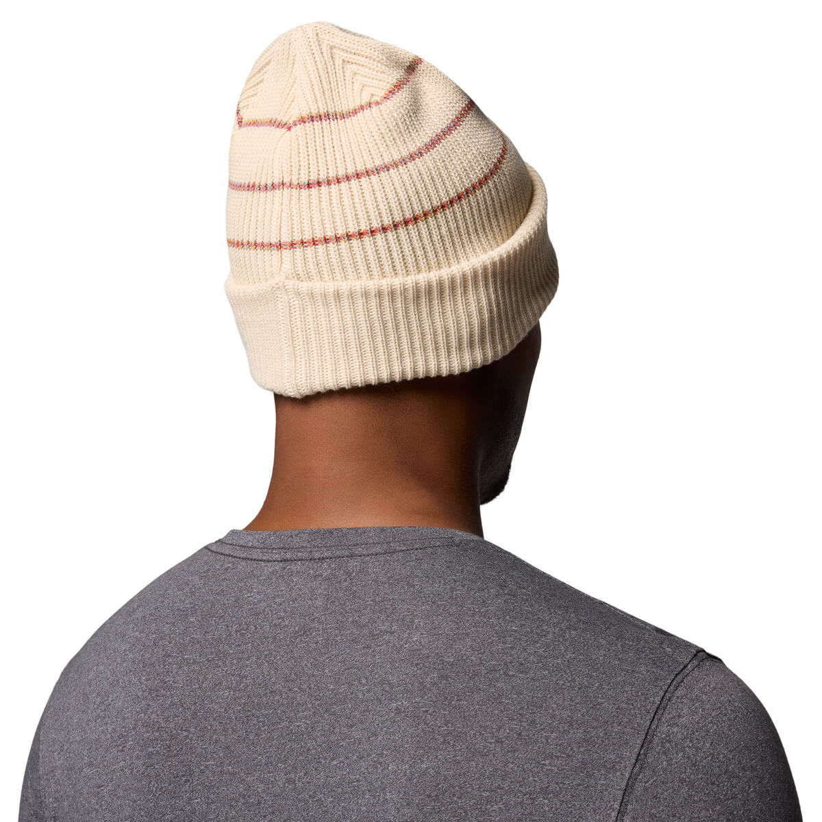 Columbia Unisex Lost Lager II Recycled Beanie Hat Chalk Rainbow Stripes Columbia Label 193 1975921
