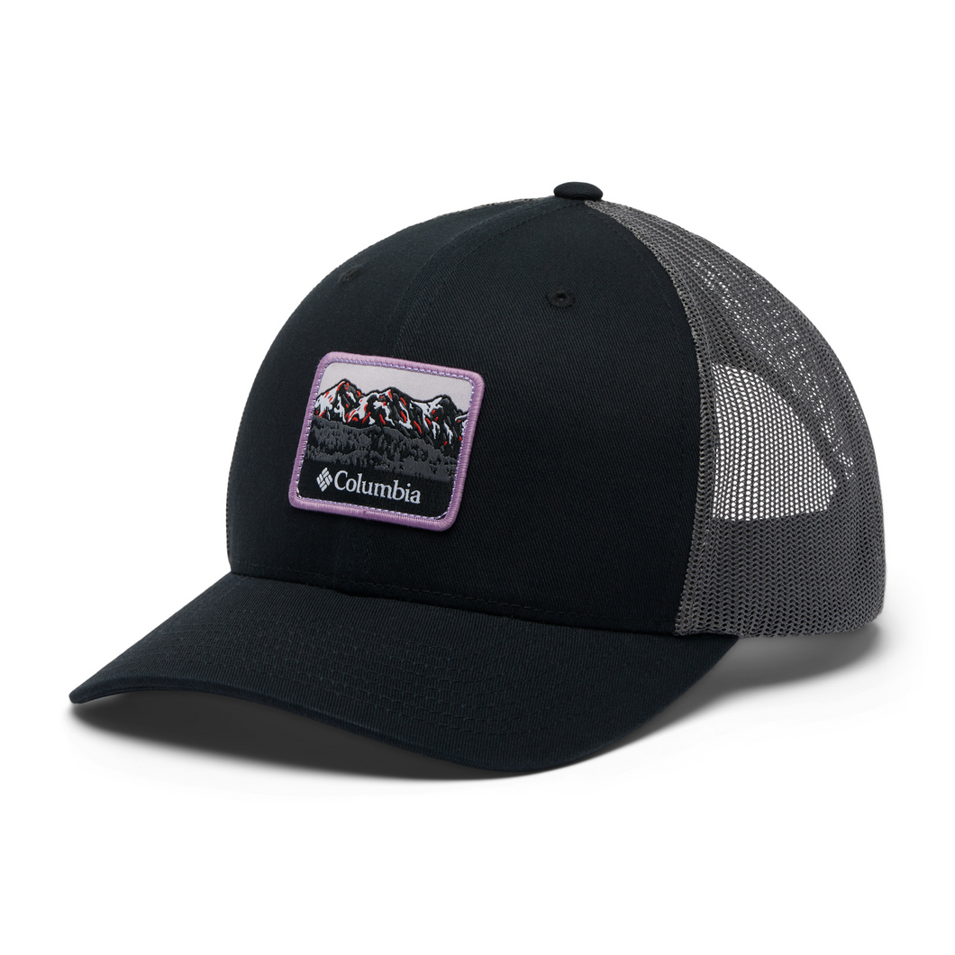 Columbia Unisex Mesh Snap Back Cap (Black/Sisters)