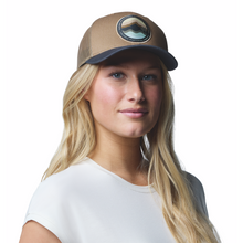 Load image into Gallery viewer, Columbia Unisex Mesh Snap Back Hat (Delta/Shark/Circular Landscape)
