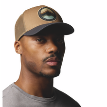 Load image into Gallery viewer, Columbia Unisex Mesh Snap Back Hat (Delta/Shark/Circular Landscape)
