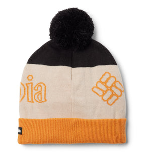 Columbia Unisex Polar Powder II Beanie Hat (Black/Dark Stone/Sunstone)