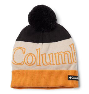 Columbia Unisex Polar Powder II Beanie Hat (Black/Dark Stone/Sunstone)