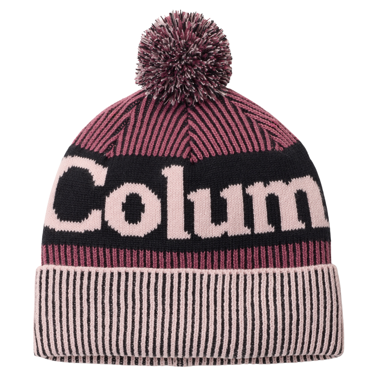 Columbia Unisex Polar Powder III Omni-Heat Beanie Hat (Mineral Pink/Antique Mauve/Black)
