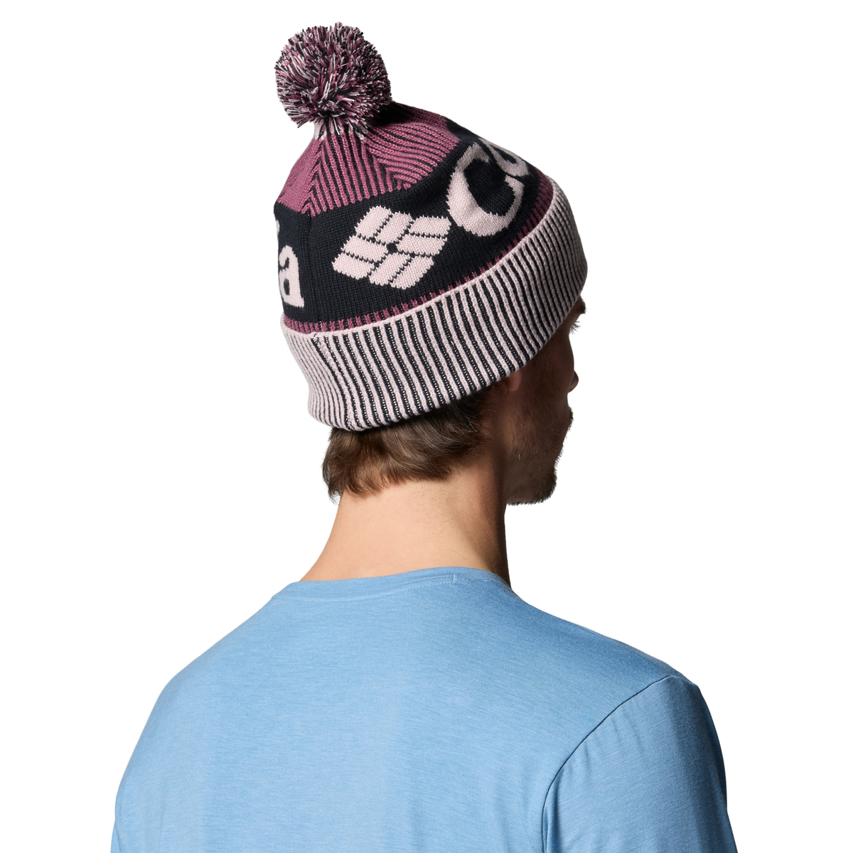 Columbia Unisex Polar Powder III Omni-Heat Beanie Hat (Mineral Pink/Antique Mauve/Black)