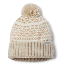 Load image into Gallery viewer, Columbia Unisex Sweater Weather Pom Beanie Hat (Chalk Madras)
