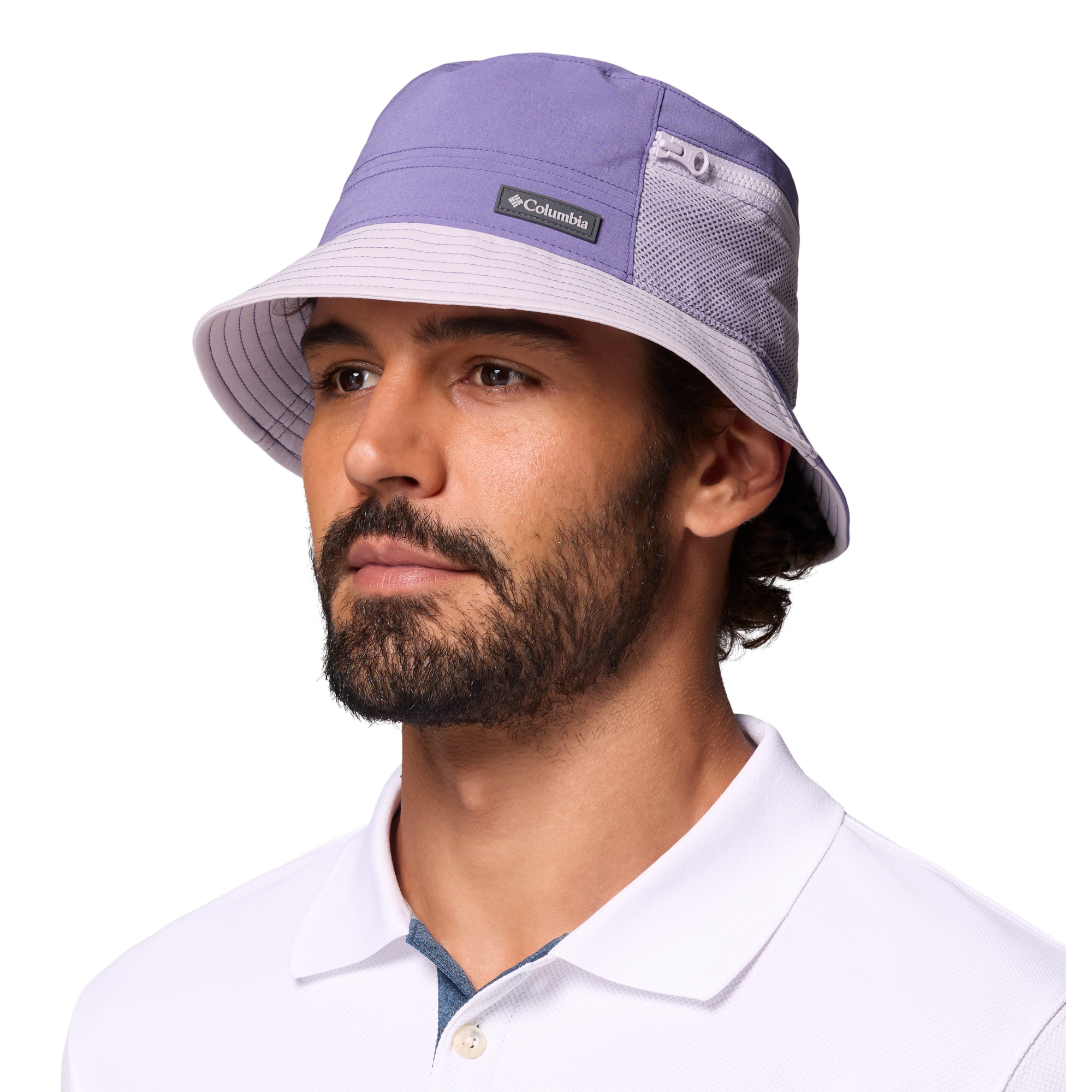 Columbia Unisex Trek II UPF50 Bucket Hat (Stormwatch/Lavender Pearl)