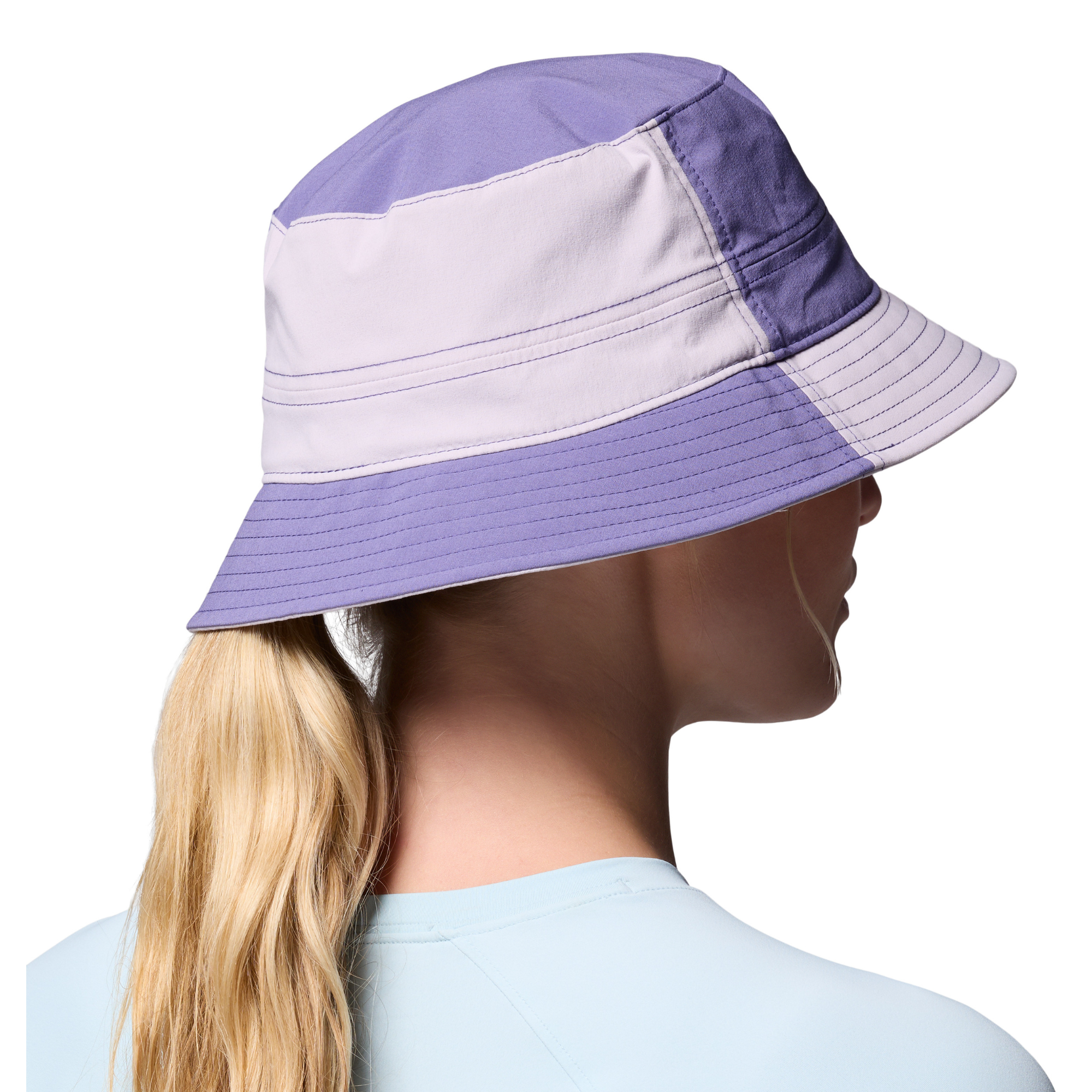 Columbia Unisex Trek II UPF50 Bucket Hat (Stormwatch/Lavender Pearl)