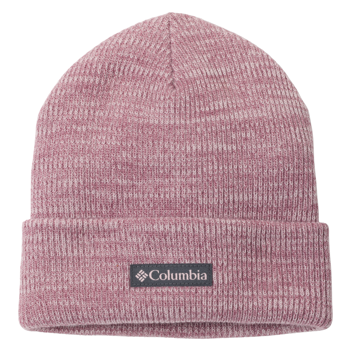 Columbia Unisex Whirlibird Cuffed Beanie Hat Mineral Pink Antique Mauve Logo 619 1911321