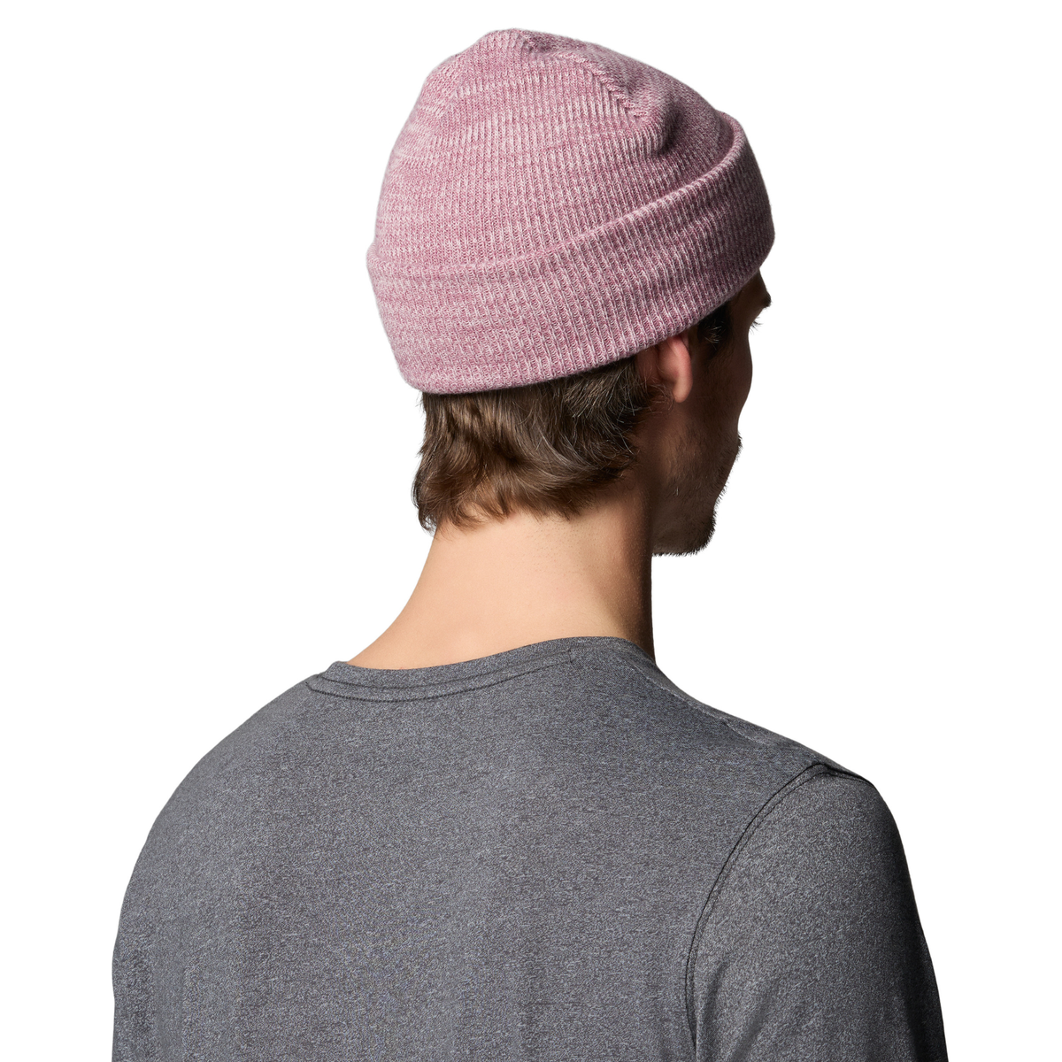 Columbia Unisex Whirlibird Cuffed Beanie Hat Mineral Pink Antique Mauve Logo 619 1911321