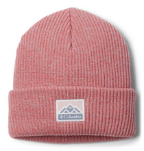 Load image into Gallery viewer, Columbia Unisex Whirlibird Cuffed Beanie Hat (Pink Agave/Cirrus Grey Marled/Mountains)
