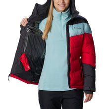 Load image into Gallery viewer, Columbia Women&#39;s Abbott Peak Insulated Ski Jacket (Red Lily/Shark)

