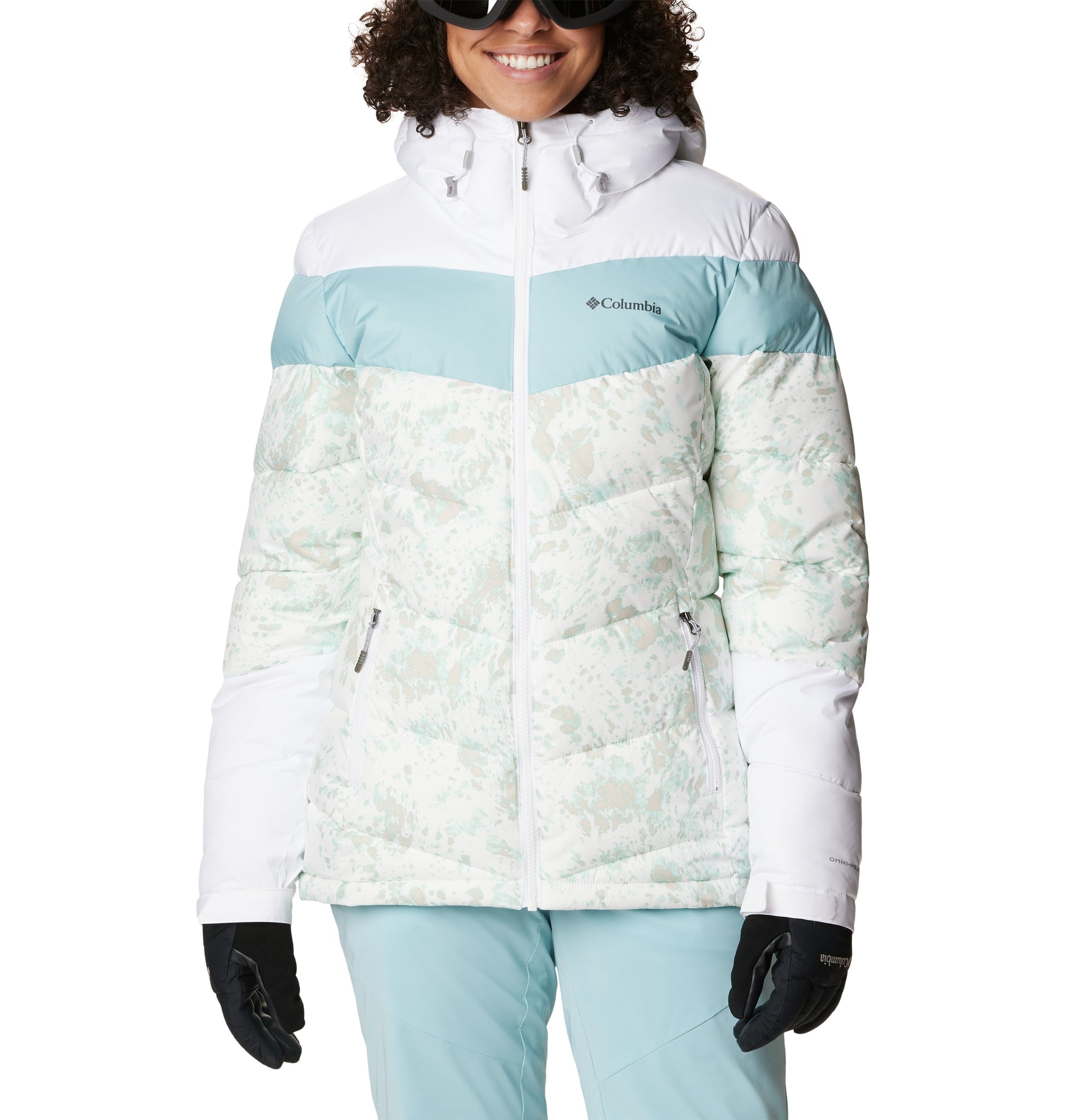 Columbia white best sale ski jacket