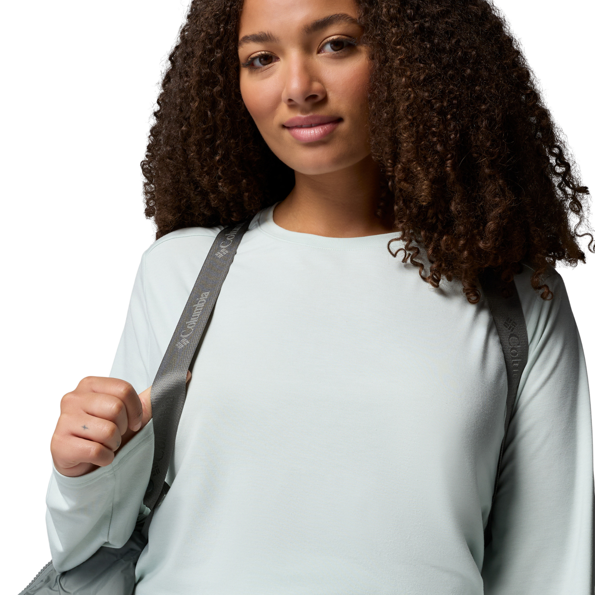 Columbia Women's Amaze Puff Hooded Down Insulated Jacket (Sedona Sage)