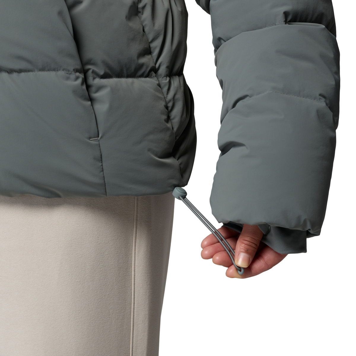 Columbia Women's Amaze Puff Hooded Down Insulated Jacket (Sedona Sage)