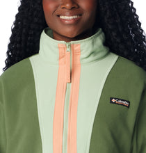 Load image into Gallery viewer, Columbia Women&#39;s BackBowl Full Zip Fleece (Canteen/Sage Leaf/Apricot Fizz)
