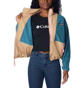 Columbia Women's BackBowl Full Zip Fleece (Cloudburst/Canoe/Salmon Rose)