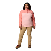 Load image into Gallery viewer, Columbia Women&#39;s Benton Springs Half Snap Fleece Top (Pink Sand/Alpenglow)
