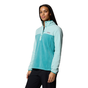 Columbia Women's Benton Springs Half Snap Fleece Top (Teal/Spray)