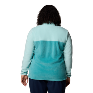 Columbia Women's Benton Springs Half Snap Fleece Top (Teal/Spray)