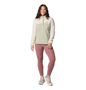 Columbia Women's Benton Springs Half Snap Fleece Top (Dark Stone/Safari)