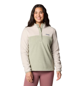 Columbia Women's Benton Springs Half Snap Fleece Top (Dark Stone/Safari)