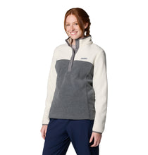 Load image into Gallery viewer, Columbia Women&#39;s Benton Springs Half Snap Fleece Top (City Grey Heather/Chalk)
