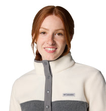 Load image into Gallery viewer, Columbia Women&#39;s Benton Springs Half Snap Fleece Top (City Grey Heather/Chalk)
