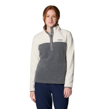 Load image into Gallery viewer, Columbia Women&#39;s Benton Springs Half Snap Fleece Top (City Grey Heather/Chalk)
