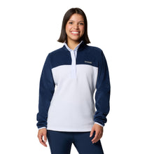 Load image into Gallery viewer, Columbia Women&#39;s Benton Springs Half Snap Fleece Top (Collegiate Navy/Snowdrift)
